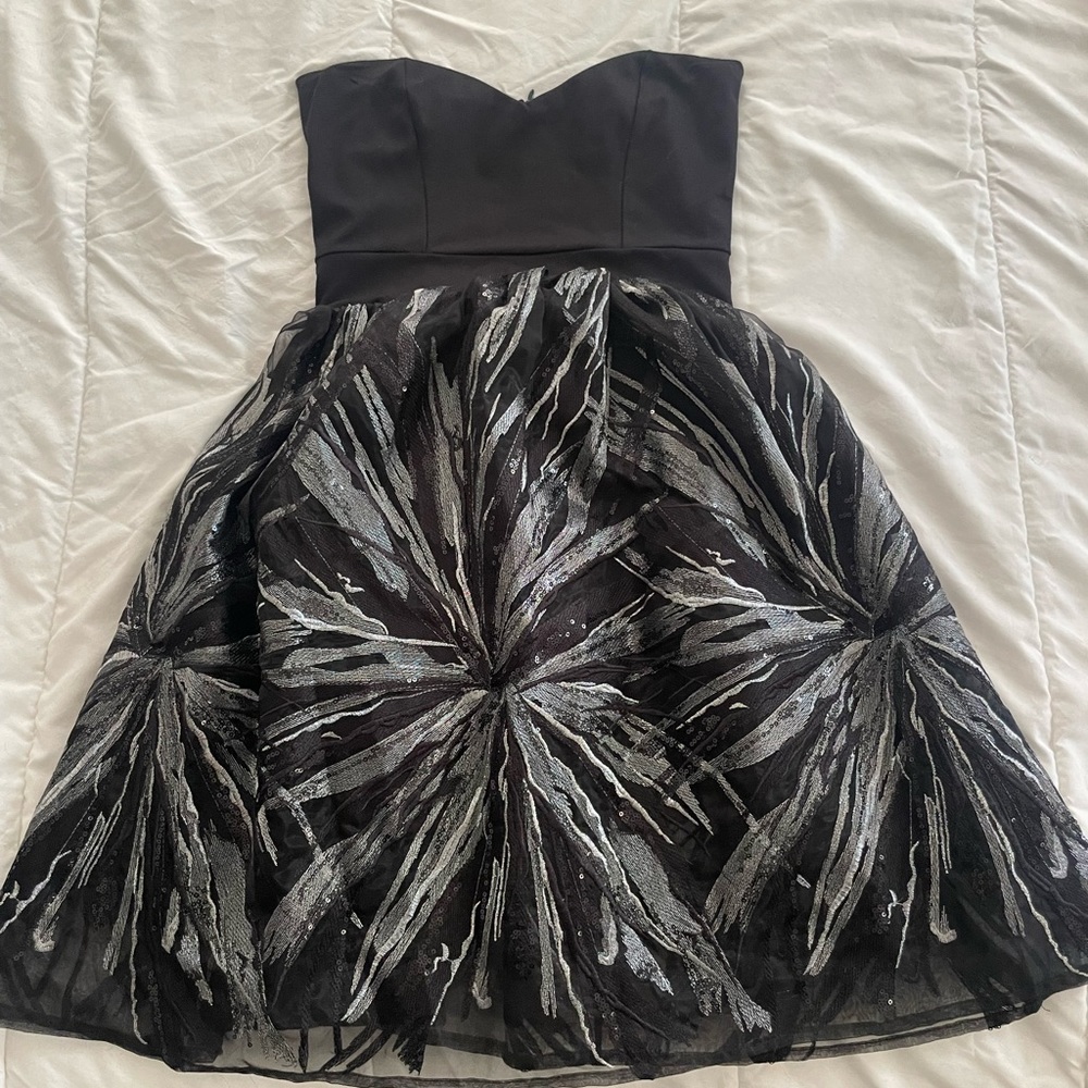 NWOT Julian Chang strapless mini dress